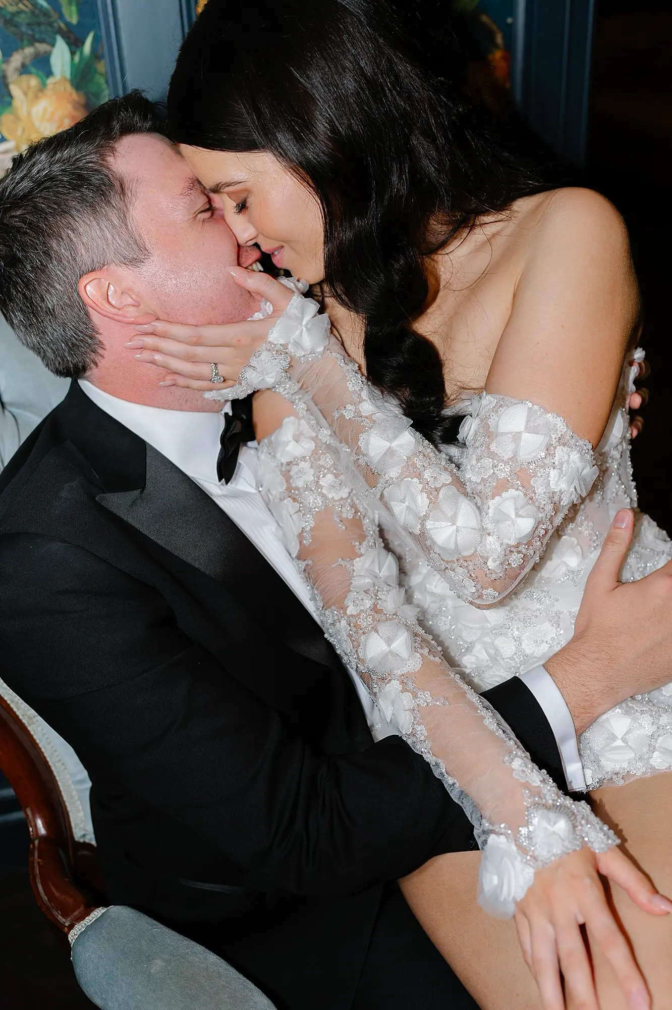 Romantic Editorial Wedding Photo of bride and groom at Austinvilla Estate venue on the gold coast